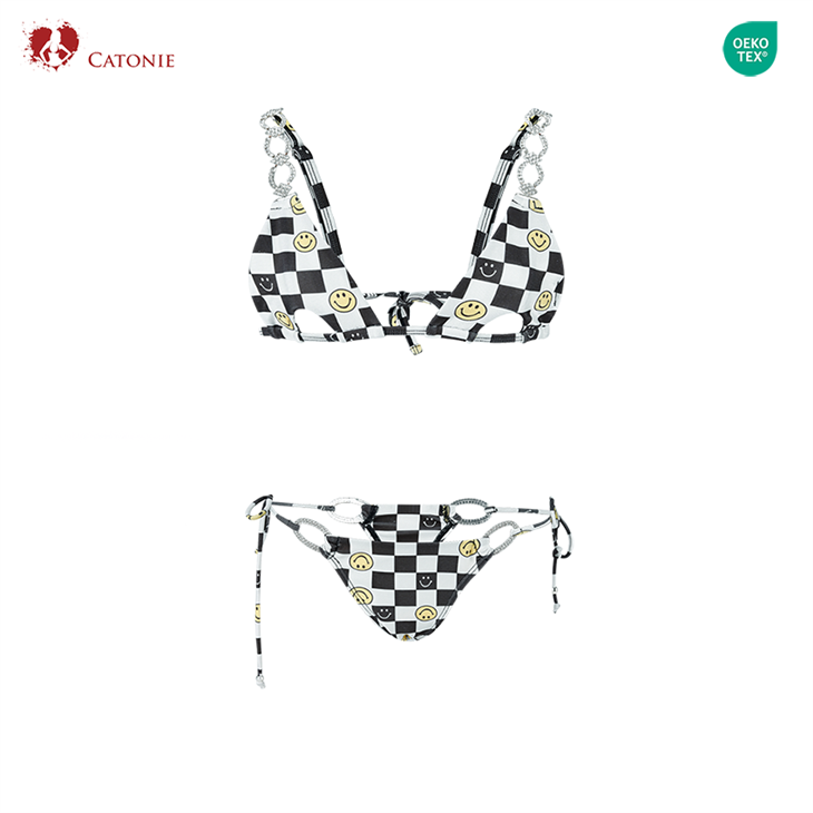 Black and White Checkered Bikini suppliers